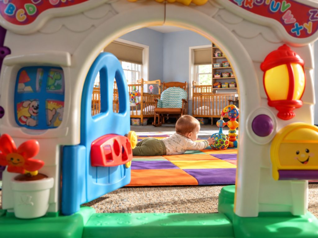 Infant room at Sunny Pointe Childcare Center in Northville, MI