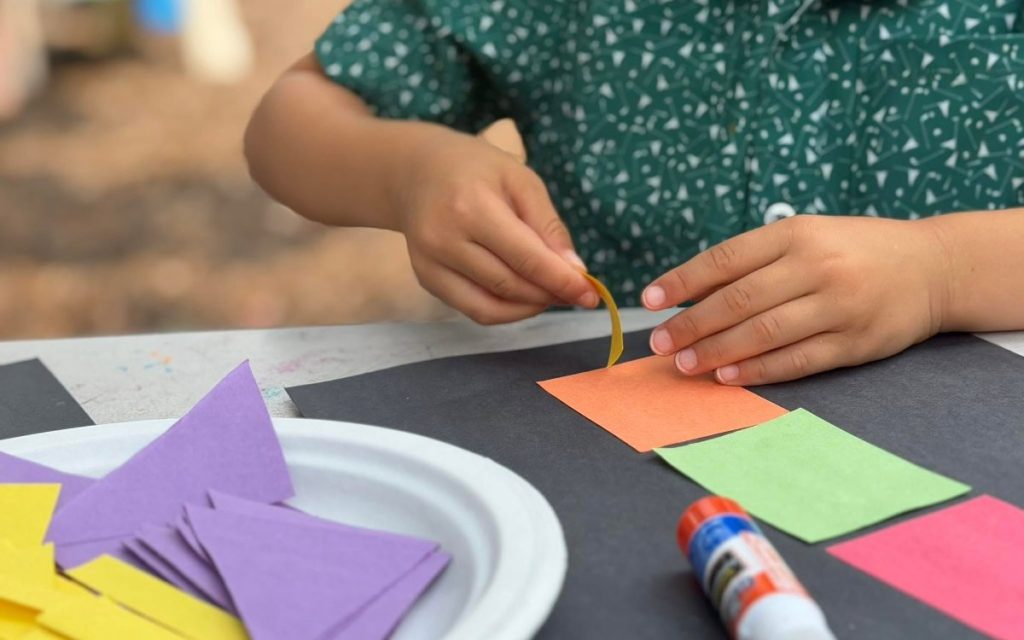 Summer camp paper craft at Sunny Pointe